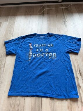 Hybrid & company Dr. Seuss Royal Blue Graphic Tee